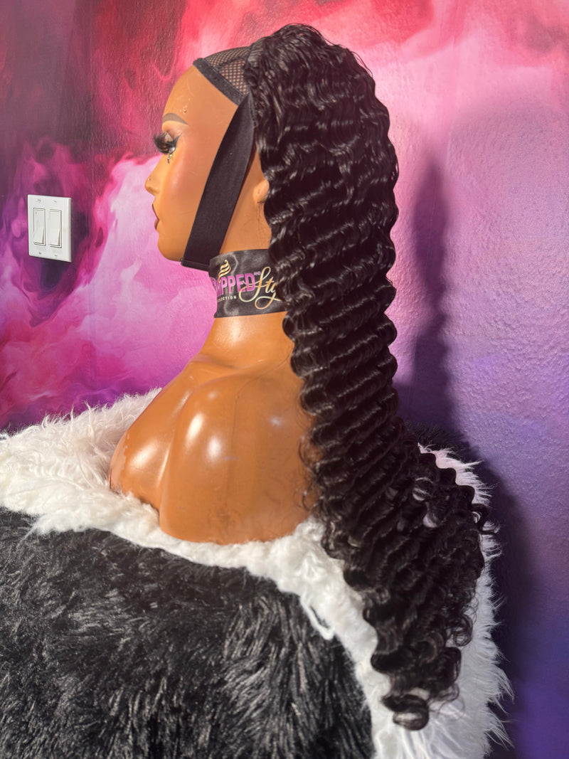 26” Deepwave Half Wig